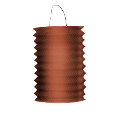 www.feux-artifice-collectivites.fr - douzaine de lampions cylindrique chocolat 13 cm