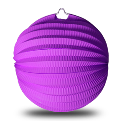 www.feux-artifice-collectivites.fr - douzaine de lampions ballon 22 cm violet